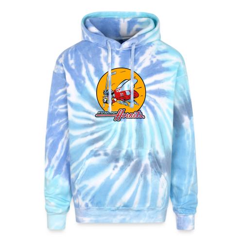 Hornets FUll on white - Adult Tie Dye Hoodie
