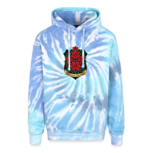 Poinsettia Crest T-Shirt - Adult Tie Dye Hoodie