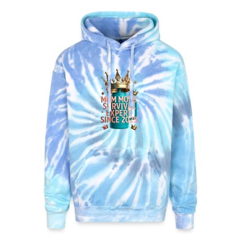 Mom Mode Survival Expert Tee - Adult Tie Dye Hoodie