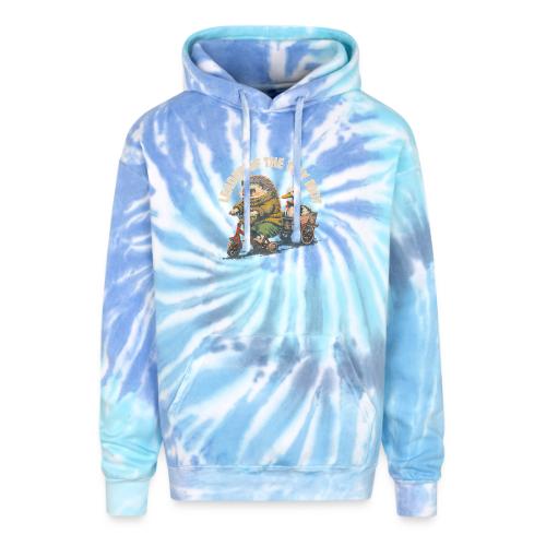 Leader of the Tiny Riot Design - Adult Tie Dye Hoodie