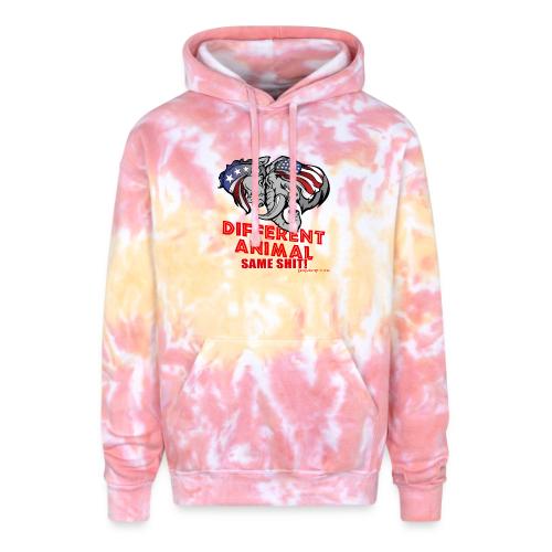 Different Animal Same Shit - Adult Tie Dye Hoodie