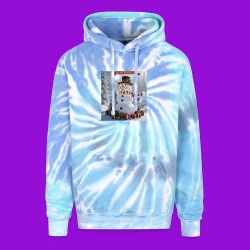 Merry Christmas - Adult Tie Dye Hoodie