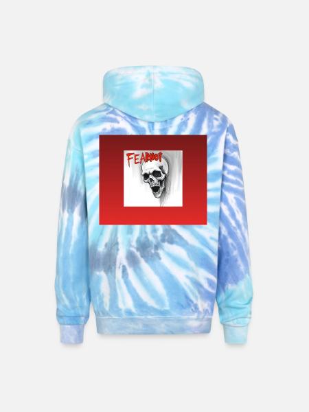 Fear not - Adult Tie Dye Hoodie - blue lagoon