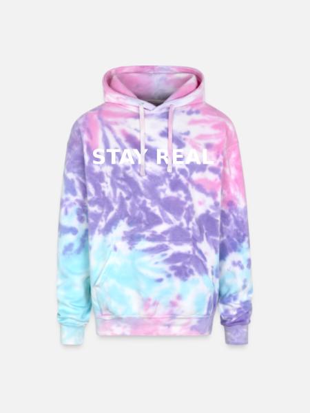 Design image not provided - Adult Tie Dye Hoodie - cotton candy
