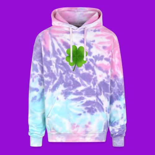 Four leaf clover - Adult Tie Dye Hoodie