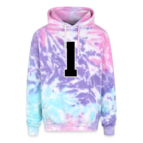 Varsity Number 1 Athletic Style - Adult Tie Dye Hoodie