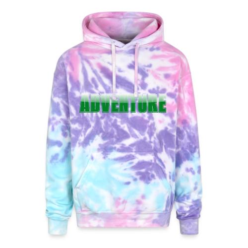 Adventure Typography Design for Apparel - Adult Tie Dye Hoodie