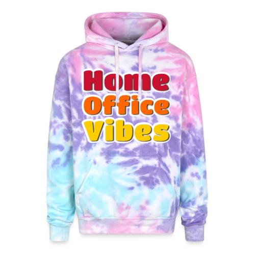 Home Office Vibes Remote Work Design - Adult Tie Dye Hoodie
