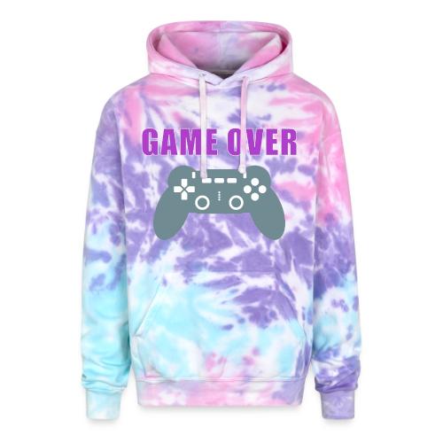 Game Over Gamer Controller Design - Adult Tie Dye Hoodie