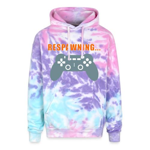 Respawning Gamer Controller Design - Adult Tie Dye Hoodie