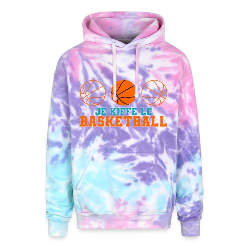 I love basketball - Adult Tie Dye Hoodie