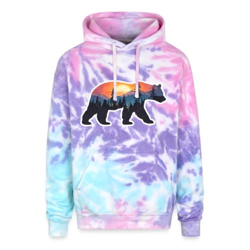 Mountain Spirit Bear - Adult Tie Dye Hoodie