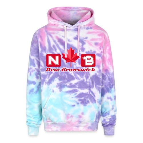 New Brunswick, province of Canada - Adult Tie Dye Hoodie