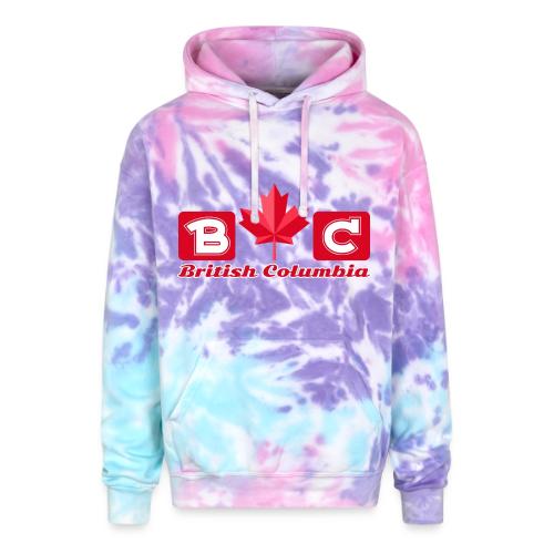 British Columbia, province of Canada - Adult Tie Dye Hoodie