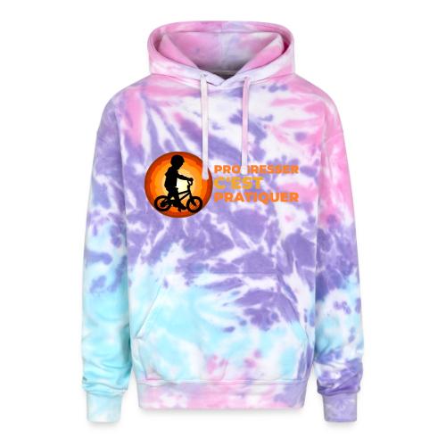On the Move Towards Progress - Adult Tie Dye Hoodie
