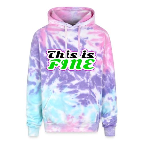 This Is Fine Balance - Adult Tie Dye Hoodie