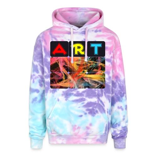 Chaotic Threads of Art - Adult Tie Dye Hoodie