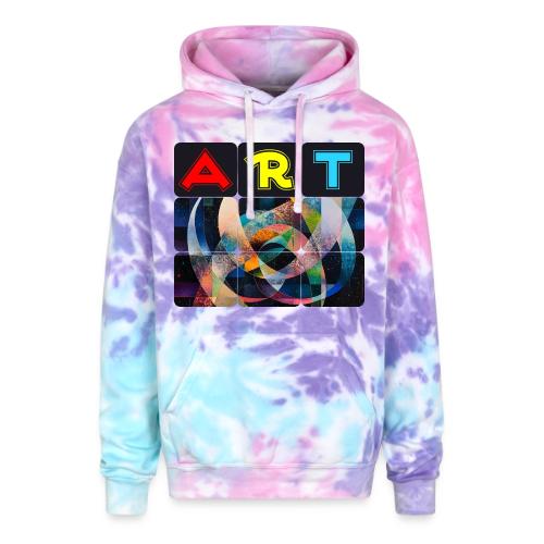 Art of Stripes and Shades - Adult Tie Dye Hoodie