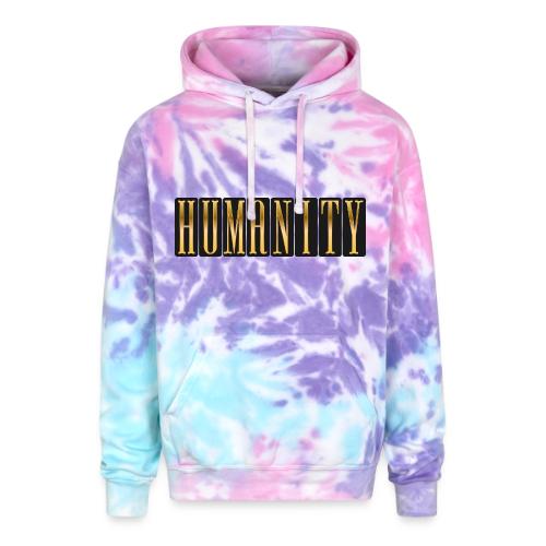 Golden Humanity Statement - Adult Tie Dye Hoodie