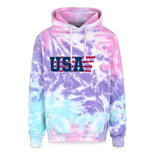 Star Stripe USA - Adult Tie Dye Hoodie
