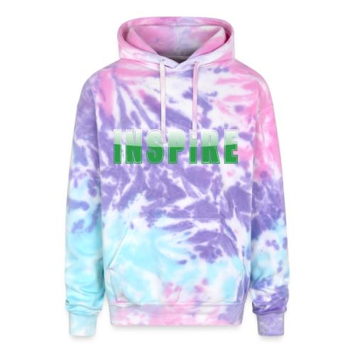 Inspire Word Art Design - Adult Tie Dye Hoodie