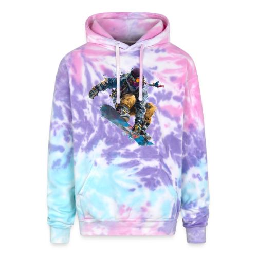 Snowboarding: Splash of Speed - Adult Tie Dye Hoodie