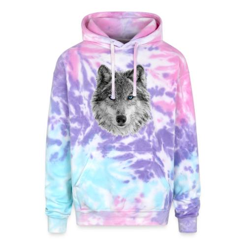 Frost-Eyed Alpha - Adult Tie Dye Hoodie