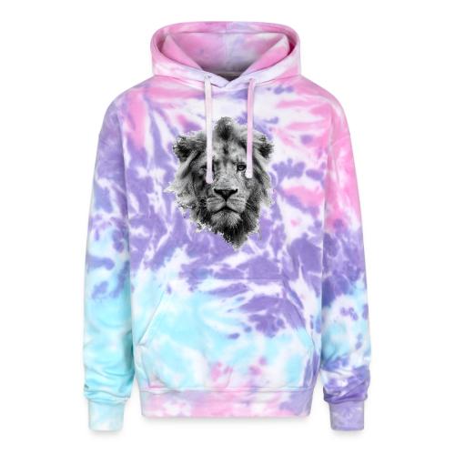 Lion: Monochrome King - Adult Tie Dye Hoodie