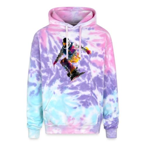 Snowboarding: Frozen Palette - Adult Tie Dye Hoodie