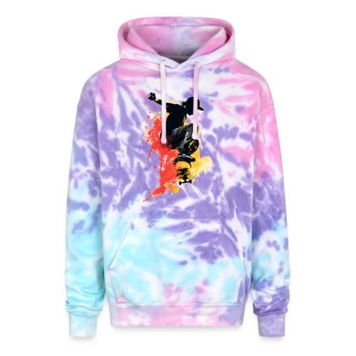 Skateboarding: Splash of Motion - Adult Tie Dye Hoodie
