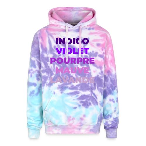 Shades of purple - Adult Tie Dye Hoodie