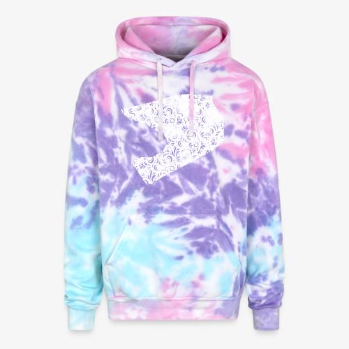Floral Helmet - Adult Tie Dye Hoodie