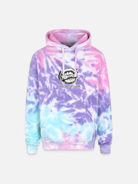The wealth - Adult Tie Dye Hoodie - cotton candy