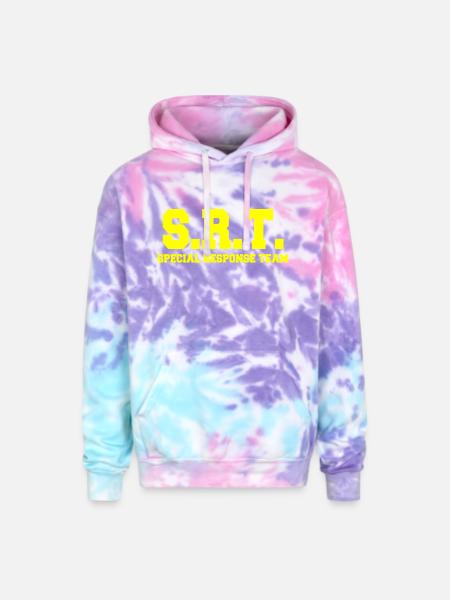 SPECIAL RESPONSE TEAM - Adult Tie Dye Hoodie - cotton candy