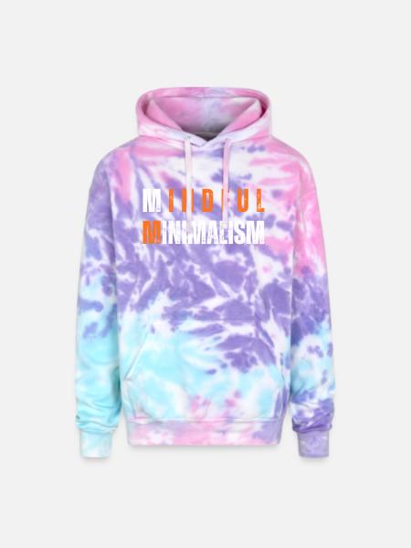 Mindful Minimalism - Adult Tie Dye Hoodie - cotton candy