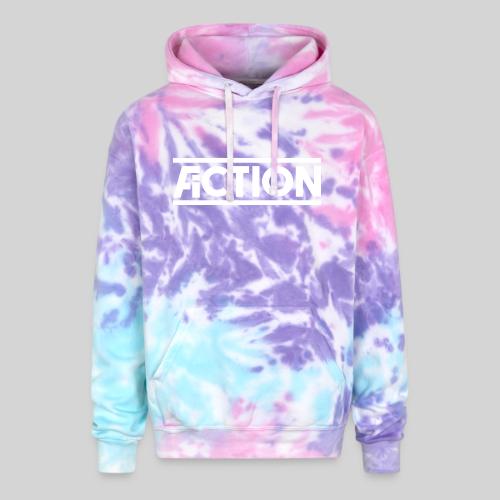 Action Fiction Logo (White) - Adult Tie Dye Hoodie