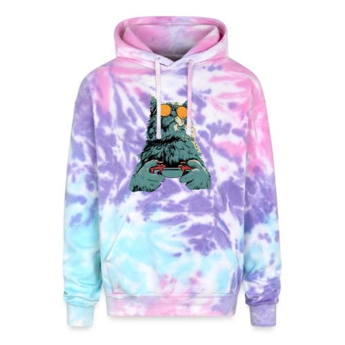 Cat: Fluff Mode On - Adult Tie Dye Hoodie