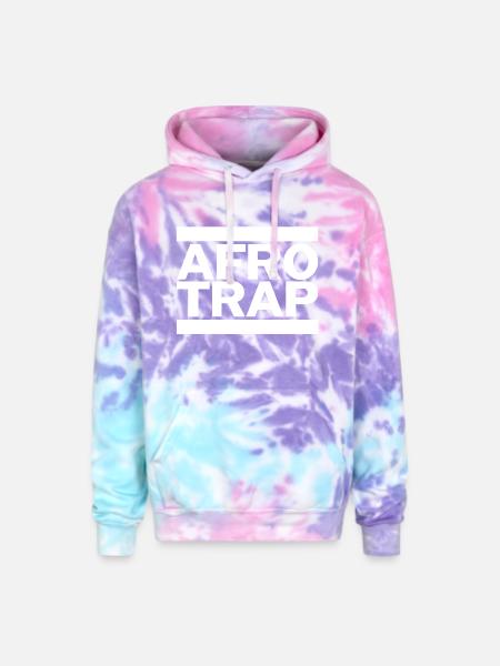 Afro Trap - Adult Tie Dye Hoodie - cotton candy