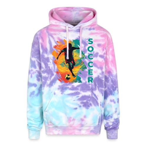 Soccer Hero Mode - Adult Tie Dye Hoodie