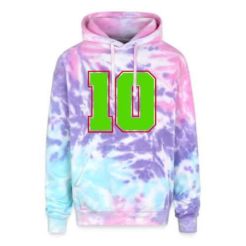 The Magic Number 10 - Adult Tie Dye Hoodie