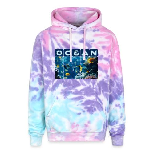 Ocean: Underwater Radiance - Adult Tie Dye Hoodie