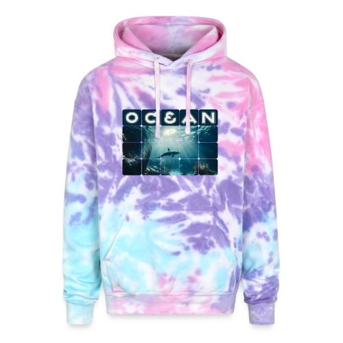 Ocean: Dolphin’s Serenity - Adult Tie Dye Hoodie