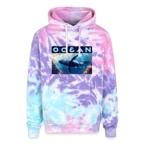 Ocean: Majestic Deep - Adult Tie Dye Hoodie