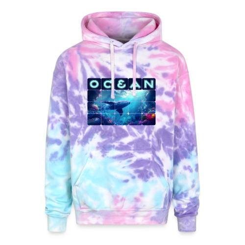 Ocean: Whale’s Path - Adult Tie Dye Hoodie