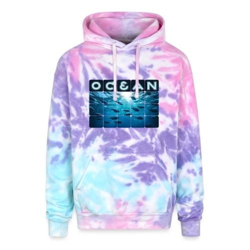 Ocean: Silver Tide - Adult Tie Dye Hoodie