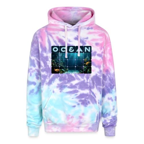 Ocean: Rainbow Reef Life - Adult Tie Dye Hoodie