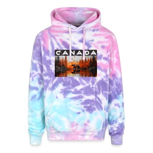 Canada Wilderness Art - Adult Tie Dye Hoodie