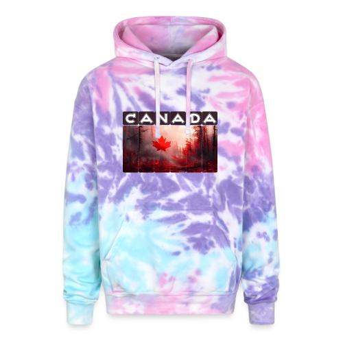 Canada Nature Vibes - Adult Tie Dye Hoodie