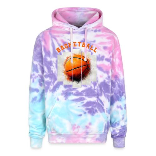 Basketball Element - Adult Tie Dye Hoodie