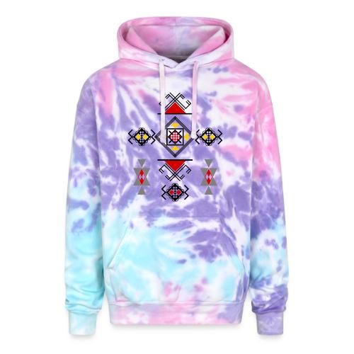 Amazigh Symbols - Adult Tie Dye Hoodie